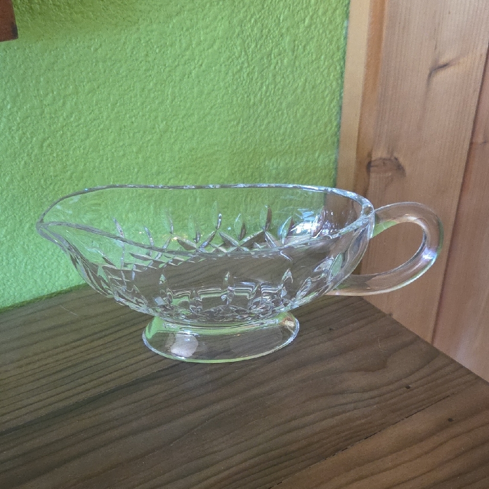 Waterford Clear Crystal Gravy Boat